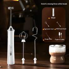 New Electric Milk Frother, Handheld Milk Foamer, Coffee Milk Frother, Milk Mixer - Multicolor - View 11