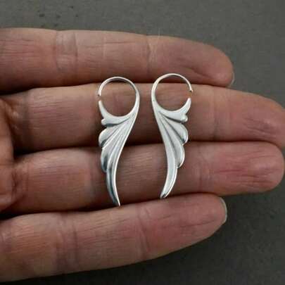 Fashionable Feather Earrings, Luxury Jewelry Gift For Women, Elegant Christmas Jewelry, Anniversary Present