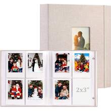 2 Pack 2x3 Inch Photo Album, 208 Photos Photo Album, Linen Hardcover Book  11 9 8 7s 25 26 40 50s 90  Z2300 Camera - Be - Xem 1