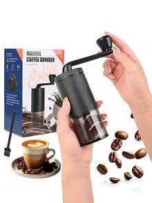 1个手动咖啡研磨机，采用陶瓷锥形磨盘，适用于意式浓缩咖啡、手冲咖啡、法压壶咖啡、摩卡壶咖啡、滴滤咖啡，非常适合办公室、家庭、旅行、露营使用。 - 彩色 - 查看 2