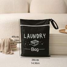 Large Travel Laundry Bag, Wet Dry Bag, Drawstring Washable Bag For Dirty Clothes, Swimwear, Gym Clothes, Available In Blue, Pink, Black, Gray - View 5