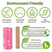 10pcs/12pcs Pink Series Pet Waste Bags, Printed Dog Poop Bags, Outdoor Dog Walking Cleanup Bags - Multicolor - View 5
