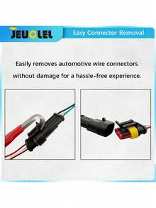 1pc Heavy Duty Automotive Electrical Clip Removal Tool, Powered Terminal Connector Separator With Handle, Suitable For Car, Truck, Motorcycle, Boat Electrical Systems, Professional Mechanic And DIY Auto Repair Tool, Sturdy Construction, Truck Repair - Multicolor - View 6