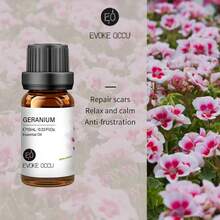 EVOKE OCCU Geranium Essential Oils, 118mL/30mL/10mL Pure Nature Flroal Oil For DIY Perfume Bath, Diffuser, Purifier, Humidifier, Skin, Massage, Meditation, Add To Cream Shower Gel Body Lotion - Geranium - View 3