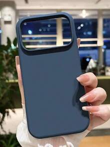 New Luxury Shock-Resistant Soft Case, Deep Blue, Compatible With IPhone 17/16/15 Pro/14 Plus/13/12/11/17 Pro Max/Air, Anti-Fall Smooth, Anti-Shock Design, Fashion Minimalist, Skin-Friendly Material. - Navy Blue - View 3