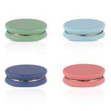 4pcs Multi-Use Magnetic Hijab Pins Oblate Style No-Snag Scarf Clasp Premium Hijab Magnets Pinless Brooch For Women Girls Clothes Matte 2 - 如圖所示 - 查看 1