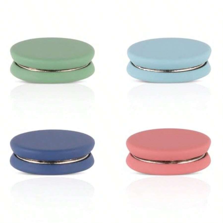 4pcs Multi-Use Magnetic Hijab Pins Oblate Style No-Snag Scarf Clasp Premium Hijab Magnets Pinless Brooch For Women Girls Clothes Matte 2 - 如圖所示 - 查看 1