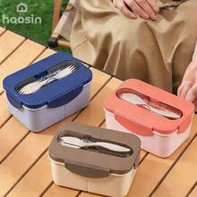 Fofa Marmita Térmica para Escola 800ml com Colher - Hermética, Portátil, Cores Aleatórias, Resistente, Presente Perfeito para Volta às Aulas - cor aleatória - Visão 12