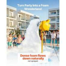 Foam Machine, Adjustable Angle Control Foam Cannon Party Machine, Bubble Cannon With 37QT Water Tank, Stable Vertical Design, Dense Foams Maker For Gatherings, Celebrations & Party - 37QT Water Tank - View 2