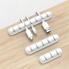 Bộ sắp xếp cáp để bàn tự dính 3/5/7 lỗ, kẹp quản lý cáp sạc điện thoại, cáp dữ liệu, dây nguồn, chuột, tai nghe. - Nhiều màu - Xem 7