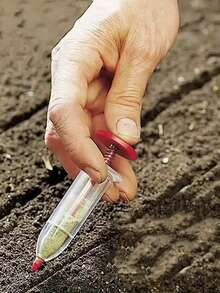 1个便携式播种器，易于使用的手动播种器，理想的园艺和草坪护理工具，即时播撒种子 - A - 查看 10