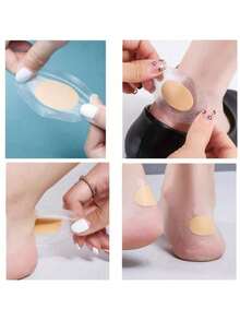 100pcs/50pcs Transparent Thin Invisible Heel Grips, Designed For High Heels - Multicolor - View 8