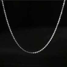 1 Chiếc dây chuyền bạc S925 dành cho nữ, dây mảnh, không gây dị ứng, thanh lịch và thời trang, dây chuyền đeo xương quai xanh, dài 40/45/50/55/60cm, dây chuyền bạc thời trang, món quà hoàn hảo cho Ngày Valentine, kỷ niệm, sinh nhật và Lễ Tạ ơn. - Bạc - Xem 23