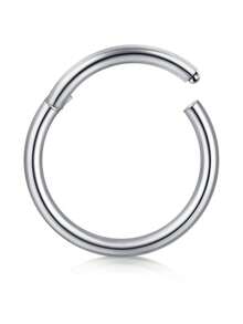 AVYRING Men Women G23 Titanium Hinged Nose Rings Hoop For Nostril Septum Cartilage Helix Daith Tragus Rook Conch Lip Ear Lobe Piercings - Buckle - View 11
