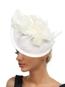 1 pezzo Fascinator a forma di goccia per donne, fascia per capelli, fermaglio per capelli, cappello pillbox da derby, cappello da chiesa, copricapo, Kentucky, cocktail, tea festa, matrimonio, ballo di fine anno, accessori per capelli - Multicolore - Visualizzare 14