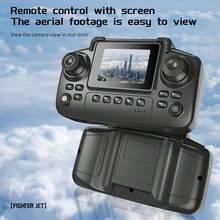 HD Aerial Photography RC Drone With FPV Screen Remote Control, Modular Battery Fighter Jet Quadcopter, 360° Rolling Stunt Toy For Boys - 紅色 - 查看 6