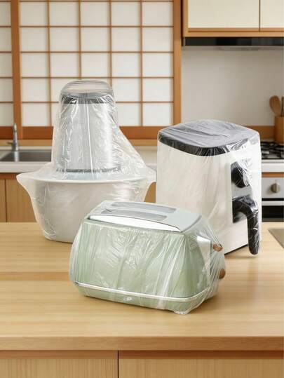 10/50/100pcs Disposable Kitchen Appliance Dust Covers | Universal Design | Keep Appliances Looking Fresh! Thick Elastic Dust Covers | All-In-One Solution For Small Kitchen Tools | Say Goodbye To Dust! Highly Elastic Dust Protective Covers, Essential For Slouchy People! Suitable For Rice Cookers, Air Fryers And Kettles | Water And Oil Resistant!