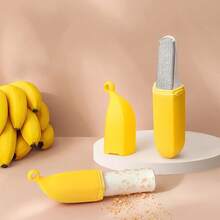 1pc Banana Shaped Lint Remover, 2-In-1 Multi-Functional Mini Reusable Lint Brush For Home & Pet - Banana - View 3