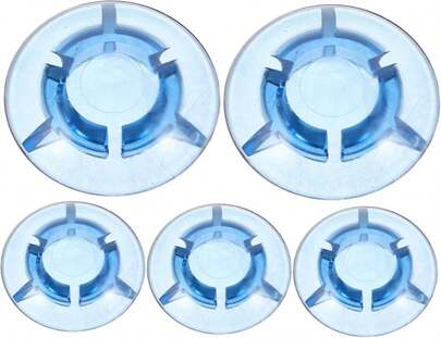 Ifundom 5pcs Effects Pedal Nail Head Footswitch Topper Blue Pedalboard Protector For Guitar Foot Pedal