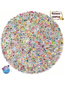 1000张可爱卡通随机主题不重复防水卡通贴纸套装 - 可爱节日礼物 - 1000种款式，卡哇伊耐用派对礼品、圣诞节礼物、生日装饰 - 彩色 - 查看 9