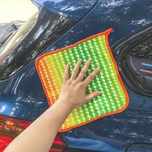 5-Piece/10 Pack Soft Rainbow Ultra-Fine Fiber Cleaning Cloth, Absorbent And Non Greasy Kitchen Dishwashing Cloth, No Shedding, Suitable For Household Cleaning, Suitable For Kitchens, Bathrooms, And Cars - Rainbow Edging - View 5