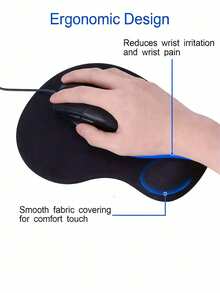Customized Mouse Pad With Comfortable Wrist Rest, Personalized Product, Wear-Resistant Premium Desk Mat Suitable For PC & Laptop - Multicolor - View 5