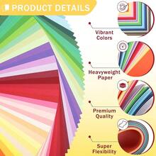 Sheets Colored Cardstock - 50 Mixed Colors Card Stock Paper 8.5\X11\ Thick 180gsm/65lb Printer Paper For Card MaFKing, DIY Crafts, ScrapbooFKing, Party UAP28MX100 - 50MixedColors[100Sheets]85x11inch216x279cm - View 5