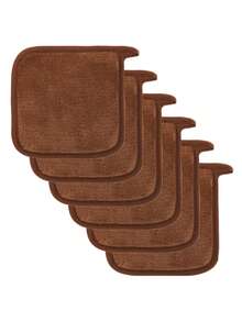 可重复使用的带包边设计的卸妆棉，柔软可水洗卸妆巾 - 彩色 - 查看 5