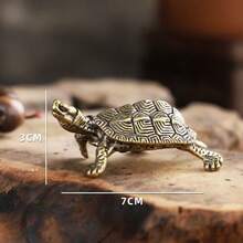 New Cross-Border Brass Turtle Office Desk Car Ornament Vintage Brass Turtle Tea Table Living Room Craft Decoration - Bronze - View 7