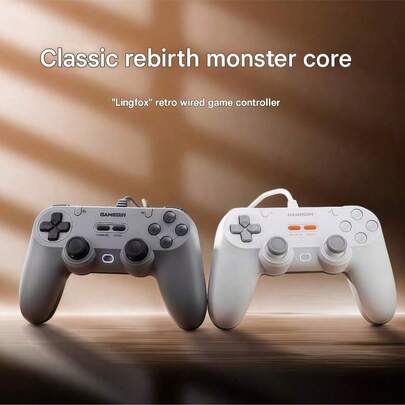 GAMESIR T3 Lite Wired Gaming Controller, Cloud Silk Grip, Plug And Play Stable Connection, Cross-Platform Compatibility, Dual Vibration Feedback Immersive Experience, Long Cable Design For Free Movement