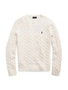 Polo Ralph Lauren Classic Fit Crewneck Sweatshirt | Soft Cotton Long-Sleeve Pullover, Unisex Casual Style Every Day Item Wardrobe Essential - 白色 - 查看 1