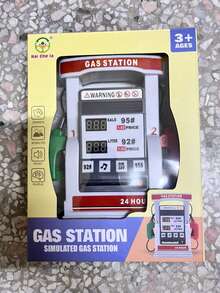 Kids Smart Gas Station Toy With Voice Guidance, Card Swipe & Interactive Counting System - Realistic Pretend Play Money & Fuel Pumps, Educational Car Refueling Playset, Role-Play Learning Game For Motor Skills Development - Multicolor - View 6