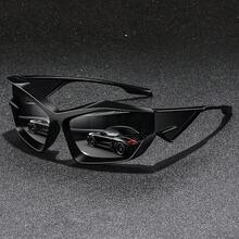 Fashion Retro Y2K Steampunk Oversized Frame Cool Unisex Sports Luxury Brand Designer Classic Retro  Sports Men's Women's Men's Glasses - 橙色框架 - 查看 11
