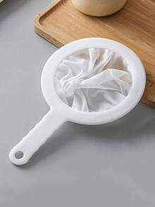 1pc Multi-Function Filter Net Strainer, Soy Milk Filter, Food Filter, Juice & Flour Filter, Kitchen Filter, Fine Mesh Filter, Coffee/Milk Residue Filter, Juicer Filter, Separates Residue, Dorm Essential, Back To School Supplies, Kitchen Utensil, Filtering Spoon - Multicolor - View 13