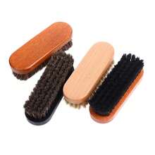 Cepillo de pulido y limpieza de detalles del, cepillo de madera de pelo de caballo, cuidado y limpieza de zapatos de cuero - estilo 1 - Ver 4