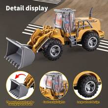 Tractor de control remoto a escala 1:30 - Juguete de coche de ingeniería para niños con luces, juguete de tractor ideal para niños de 6 a 12+ años, mejor regalo de Navidad y cumpleaños para niños - Multicolor - Ver 5