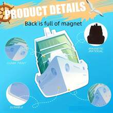 20pcs/Set First Cruise Ship Door Magnets, PVC Material, Funny Cruise Decor, Dishwasher Magnets, Carnival Cruise Essential, Scratch-Resistant And Reusable, Ideal For Cruise Ship Decoration - 20pcs Summer Cruise Style - View 4