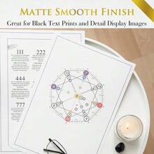 Double Sided Matte Photo Paper 100 Sheets 8.5X11 Inches 48lb 180gsm Presentation Paper For Inkjet Printers For Reports Charts Printing - White - View 6