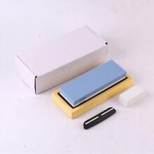 Double-Sided Whetstone Knife Sharpener, Kitchen Tool - Multicolor - View 5