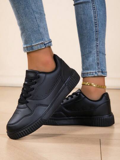 Giày thể thao nữ buộc dây kiểu dáng mới, đa năng, cá tính, nhẹ, phù hợp cho mọi mùa.