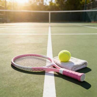 Raquette de tennis pour débutants de 21 pouces, cadre en alliage d'aluminium, convient aux courts de sport, aux écoles et aux environnements extérieurs spacieux, convient aux hommes et aux femmes, cadeau parfait pour le Nouvel An et Noël, équipement sportif saisonnier Design de raquette durable Raquette en alliage d'aluminium