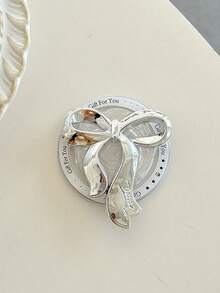 1个新款创意蝴蝶结磁吸手机壳，带气垫支架，可伸缩慵懒桌面手机支架，韩版ins风 - 彩色 - 查看 12