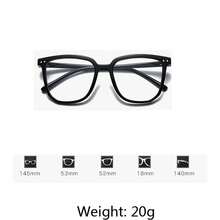 3pcs Unisex Rectangular Frame Glasses, Campus Style Glasses Can Modify Face Shape For Daily Wear - Multicolor - View 7