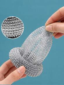 3/6/10个装可拆卸圆形锅刷，厨房锅碗瓢盆清洁海绵，不刮伤洗碗刷清洁球 - 多色 - 查看 6