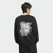 Adidas Men's GSH CREW Knit Sweatshirt Sweatshirt KC2787 - Black - View 3