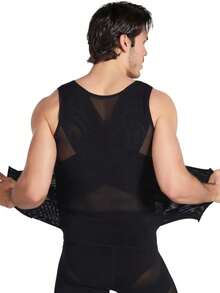 男士塑身背心 - 收腹塑形，吸汗透气，可调节腰带 - 彩色 - 查看 7