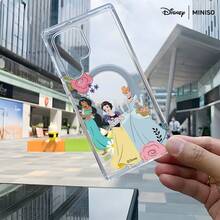 Miniso Disney Princess Jasmine Snow White & Cinderella Floral Design Phone Case Transparent Magnetic Shockproof Case Suitable For Samsung S26 Ultra/S26 Plus/S26/S25 Ultra/S25 Plus/S25/S25 FE/S25 Edge/S24 Ultra/S24 Plus/S24/S24 FE/S23 FE/S23 Ultra/S23 Plus/S23/S22Ultra/S22 Plus/S22/S10E/S20/S20FE/S20PLUS/S21/S21FE/S21PLUS/S21Ultra/A14/A15/A16/A35/A36/A54/A56/A05/A05S/A06/A07/A17/A23/A24/A25/A26/A34/A37/A55/A57/Galaxy Note20Ultra/Note10/Note10 Plus/Note20/Note9/S25 Ultra Case Plus Stocking Stuffers The Girlfriend - Trong suốt - Xem 5