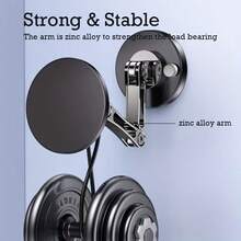 Zinc Alloy Magnetic Car Phone Holder, Touchscreen Dashboard MagSafe Phone Mount, 360° Rotatable Navigation, Mechanical Arm With Strong Technological Sense, Adjustable And Extendable Car Phone Holder - Car Mount - View 8