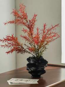 1pc Butterfly Vase French Retro Style , Niche Design, Unique Artistic Flower Vase, Homestay Living Room Craft Ornament. - Origami Vase - View 2