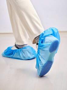 10/100/200pcs Disposable Plastic Boot & Shoe Covers - Durable, Waterproof, Anti-Slip Protective Shoes For Cleaning, Travel And Hotel Use - A - View 8